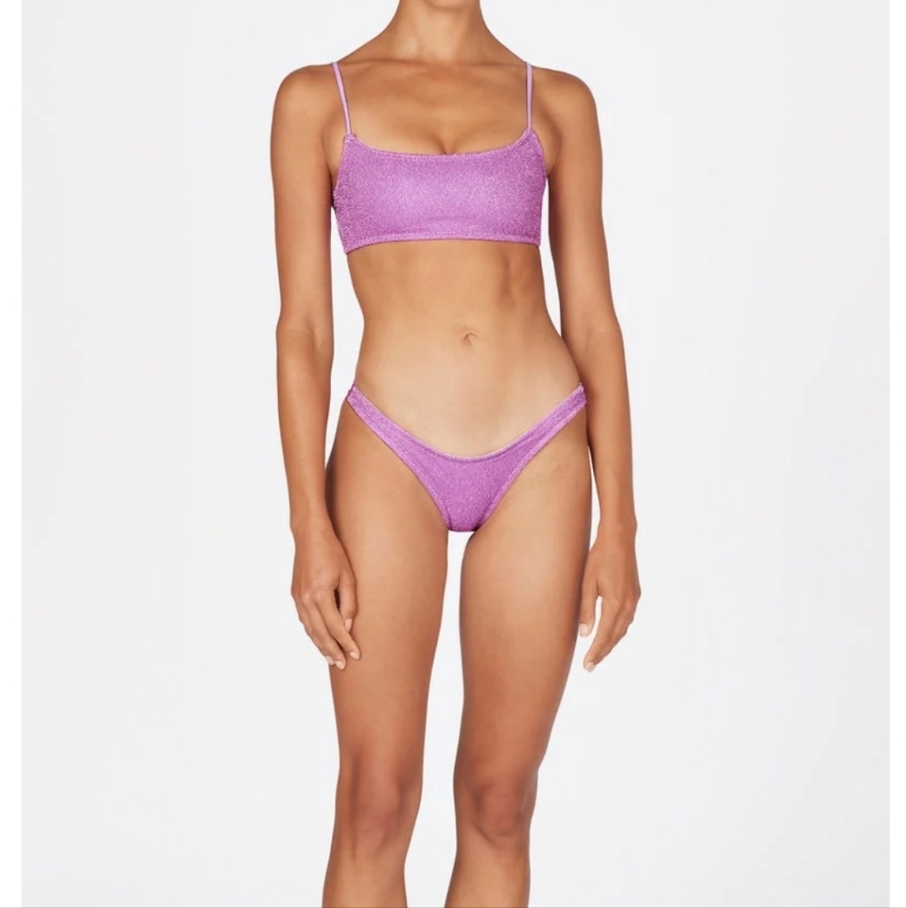 WORN ONCE. BOTTOMS: Triangl mica chee sparkle bikini